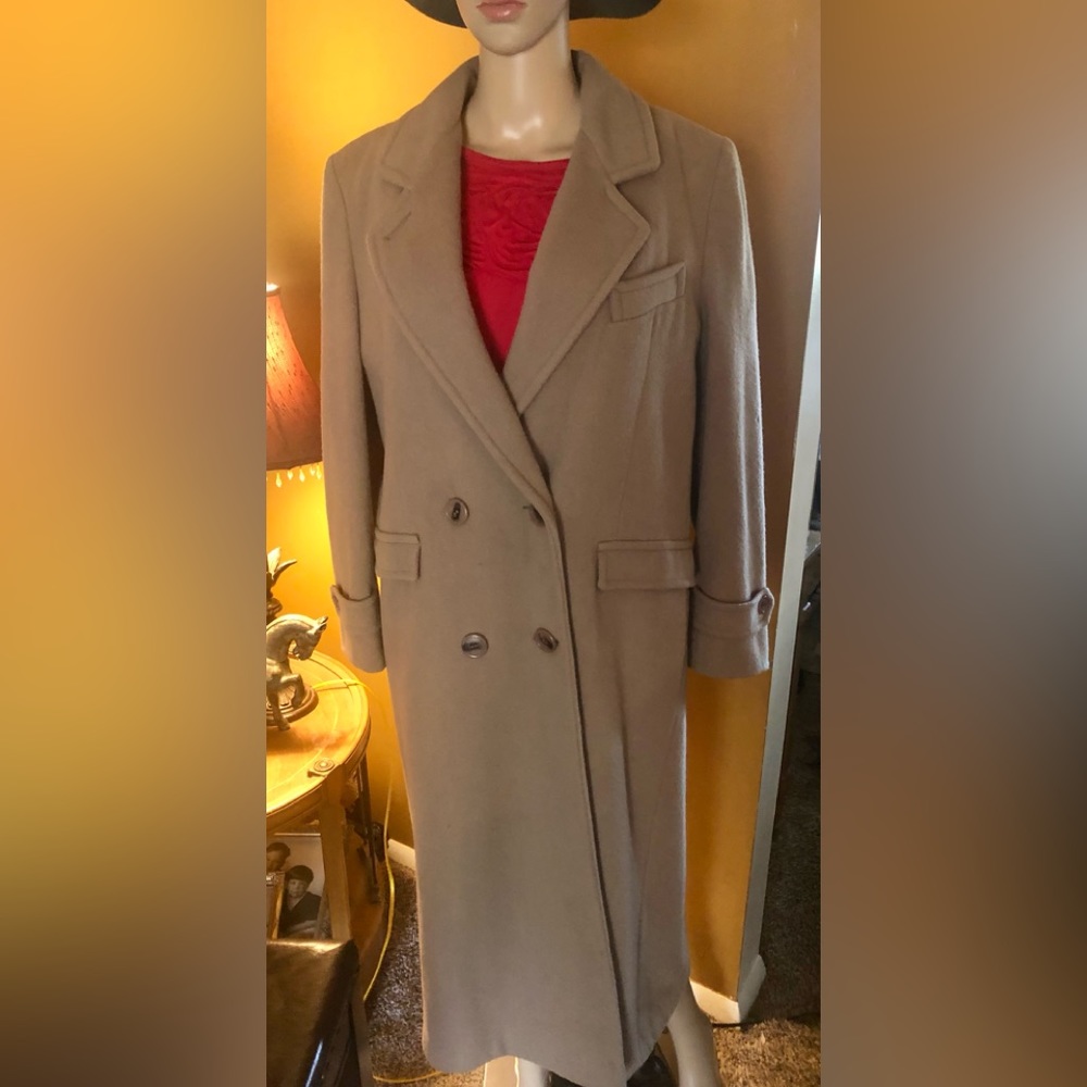 Vintage 1960 Wool Camel Coat